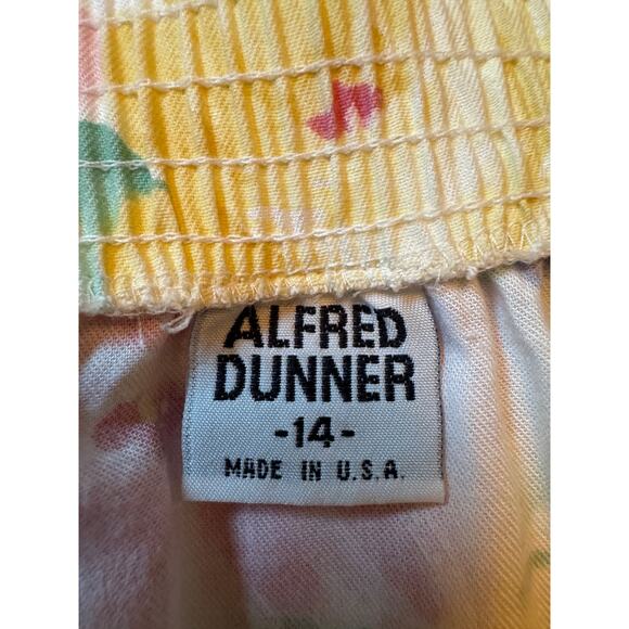 Vintage Alfred Dunner Floral Skirt Pastel Button Up Retro Cottage Garden Fairy - Picture 2 of 7